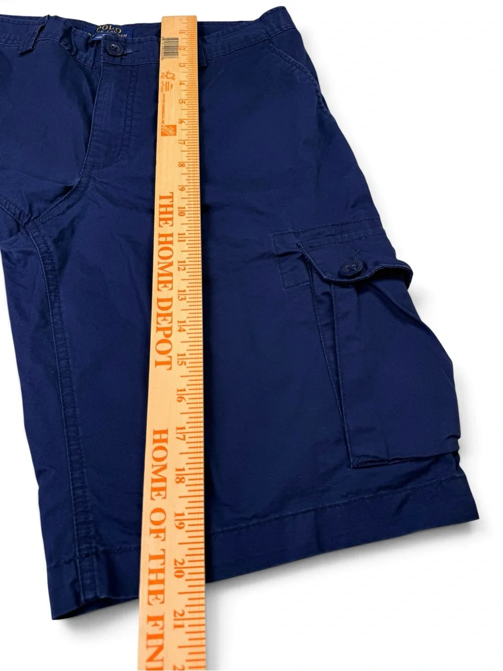 Polo Ralph Lauren Size 18 Navy Blue Cargo Shorts Classic Polo Chino